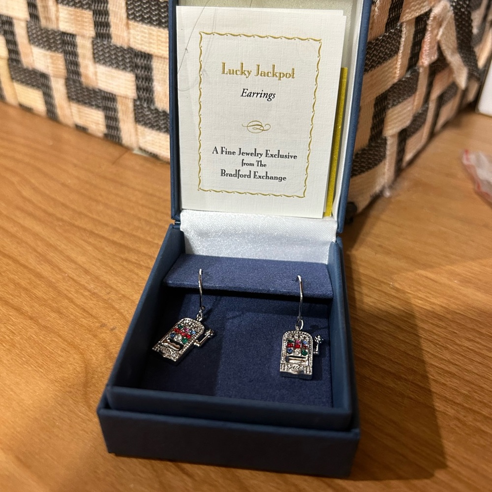 The Bradford Exchange Lucky Jackpot Earrings